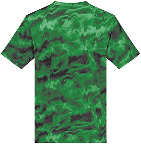 Holloway Men's Stock Cotton-Touch Poly Tee + Comfort + Outdoor + Lightweight + Stretchy + Medium Size + 100% Polyester +