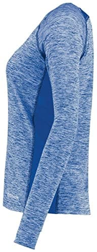 Holloway Sportswear Womens Electrify Coolcore® Long Sleeve Tee Royal Heather Royal Tone Heather