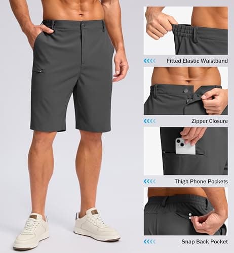 Gradual Men's Casual Lightweight 7"/9" Quick-Dry Summer Shorts for Hiking Trips
| Gradual Men's 7"/9" Stretch Casual Sh