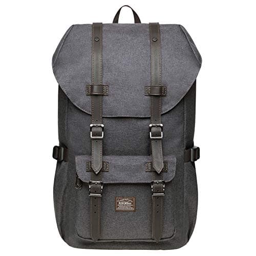 KAUKKO 15.6 Inch Laptop Outdoor Backpack for Men and Women Traveling Rucksack (5-8-Black)