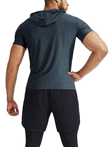 NELEUS Men's Dry Fit Performance Athletic Shirt with Hoods for Active Athletes during Gym Workouts
| NELEUS Men's Dry F