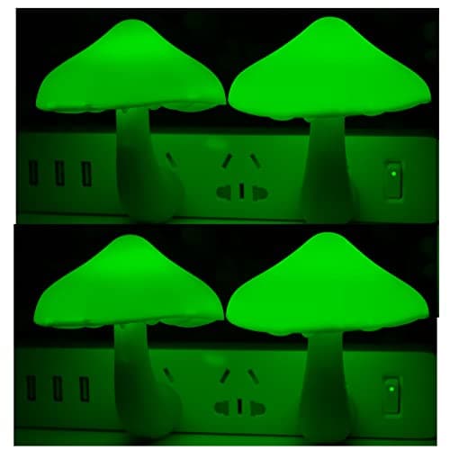AUSAYE Energy Saving Night Light Cute Mushroom Lamp for Adults and Kids Room Bathroom Kitchen