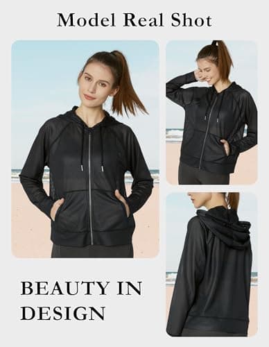 Light and Cozy Women's Long Sleeve Mesh Hoody for Active Wear
| Sheer Hooded Sweatshirt for Women: Lightweight and Styl