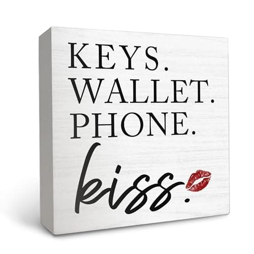 Wooden Entryway Table Decor Box Sign for Keys, Wallet, Phone - Home Decor Trendsetters - Hallway Entryway
| Wooden Entr