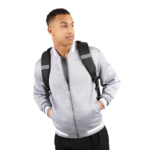 Holloway Men's V-Street Full Zip Jacket + Warmth + Outdoor Enthusiasts + Fall Hiking + Quick-Dry Technology + 2-Layer Ma