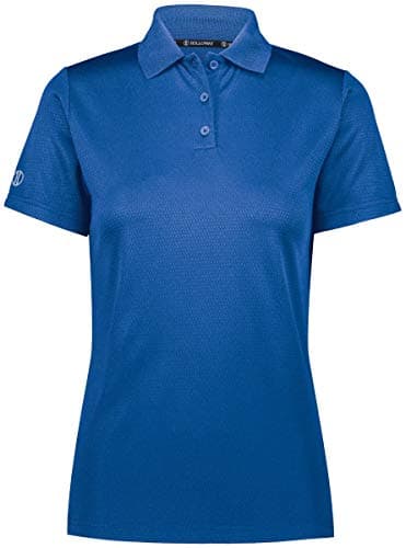 Holloway Sportswear Women's Prism Polo Shirt XS Royal: Ultra Moisture Wicking, Breathable Fabric for Fitness Enthusiasts