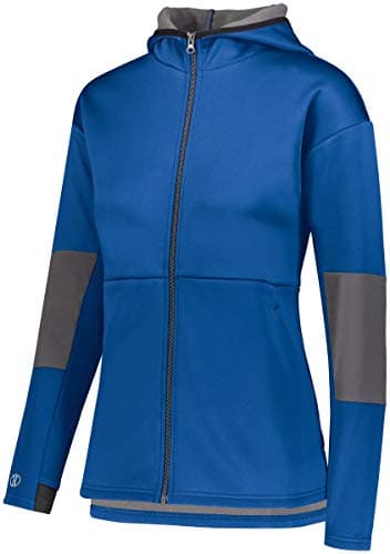 Holloway Ladies SOF-Stretch Warmth Stretch Fleece Jacket Lightweight Travel Commute Athletics Outdoor Active Women's Swe