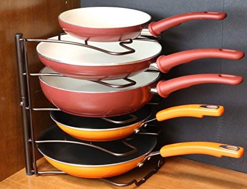 Deco Brothers Kitchen Cabinet and Counter Pan Organizer Rack - Bronze for Kitchen Storage Solutions
| Deco Brothers Bro
