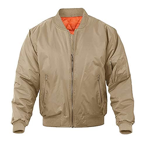 Magnivit Men's Warm Bomber Jacket for Casual Fall Winter and Military Style Outwear
| Magnivit Men's Stylish Bomber Jac