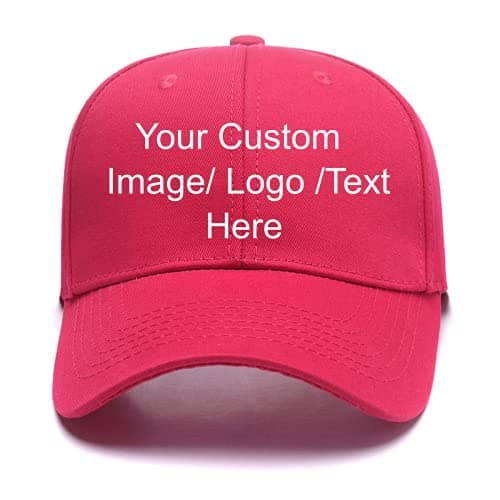 HOFO Custom Text Baseball Cap + Adjustable Trucker Caps + Casual Sun Protection Hat for Men and Women as Gifts