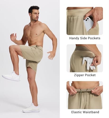 Men's Quick Dry Running Shorts for Athletes with Pockets
| Lightweight Hiking Shorts for Men with Global Recycled Stand