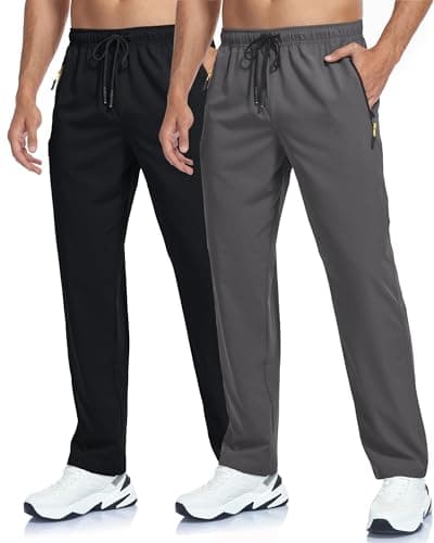 GAXIDES Men's Lightweight Breathable Quick Dry Fit Waterproof Hiking Pants for Camping, Fishing, Running and Athletic A