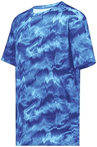 Holloway Men's Stock Cotton-Touch Poly Tee + Comfort + Outdoor + Lightweight + Stretchy + Medium Size + 100% Polyester +