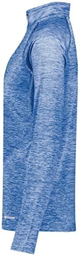 Holloway Sportswear Womens Electrify Coolcore® 1/2 Zip Pullover - Royal Heather, 2XL for Athletes | Sweat Wicking, Moist