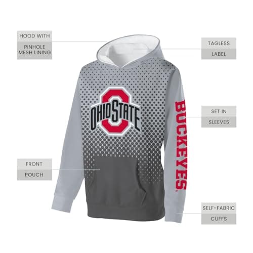 Holloway Men's NCAA Collegiate Sublimated Poly Fleece Hoodie - Ultimate Comfort & Style for Football Fans