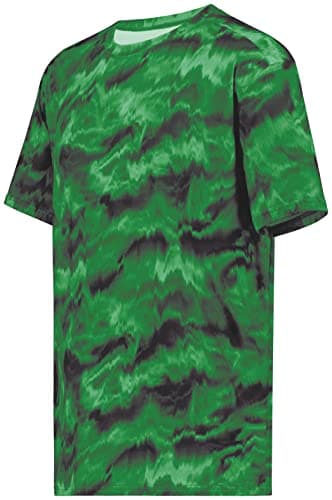 Holloway Men's Stock Cotton-Touch Poly Tee + Comfort + Outdoor + Lightweight + Stretchy + Medium Size + 100% Polyester +