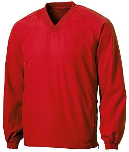Joe's USA Men's Athletic V-Neck Raglan Wind Shirts for Athletes and Outdoor Enthusiasts - XS-6XL