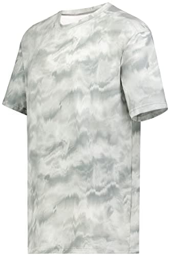 Holloway Men's Stock Cotton-Touch Poly Tee + Comfort + Outdoor + Lightweight + Stretchy + Medium Size + 100% Polyester +