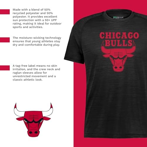 Holloway Boys NBA Pro Tee Youth Basketball T-Shirt - Comfortable and Durable, Perfect for Game Days - Official Team Fan