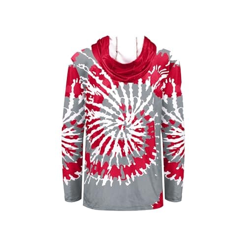 Holloway Men's NCAA Cotton Touch Poly Tie-Dye Hoodie - Comfortable Men's Hoodie for Outdoor Activities - Unique Design w
