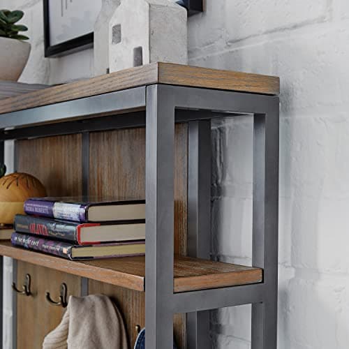 Homestyles Barnside Gray Hall Tree for Entryway Storage and Rustic Decor
| Homestyles Barnside Gray Hall Tree with Hook