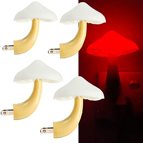AUSAYE Energy Saving Night Light Cute Mushroom Lamp for Adults and Kids Room Bathroom Kitchen