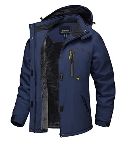 TACVASEN Women's Winter Waterproof Ski Jacket Hooded Fleece Lined Warm Snow Coat for Outdoor Activities
| TACVASEN Wome