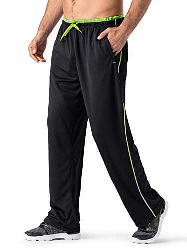 Magnivit Men's Lightweight Sweatpants for Comfortable Athletes with Open Bottom Mesh and Zipper Pockets
| Magnivit Men'