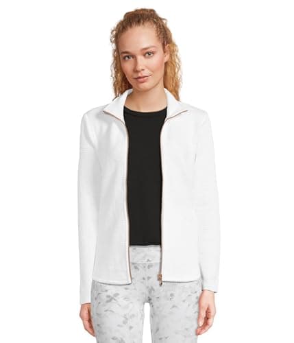 Skechers Women's Hoodless Hoodie Ottoman Jacket + Warm Fleece + Casual Wear + Stylish and Cozy + Loose Fit + 95% Polyest