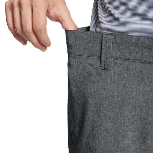 Men's M Maalreg Golf Shorts Lightweight Dry Fit Stretch Flat Front Casual Sport Heather Hybrid Flex 7/9 Inch Shorts
| M