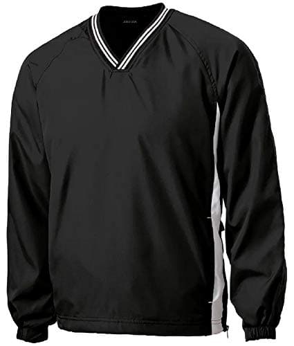 Joe's USA Men's Athletic V-Neck Raglan Wind Shirts for Athletes and Outdoor Enthusiasts - XS-6XL