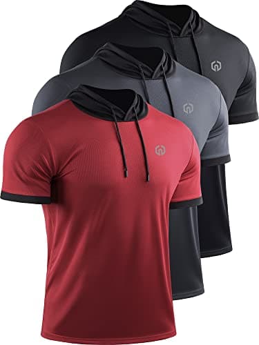 NELEUS Men's Dry Fit Performance Athletic Shirt with Hoods for Active Athletes during Gym Workouts
| NELEUS Men's Dry F