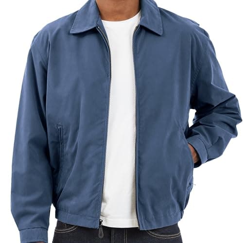 LONDON FOG Men's Auburn Zip-Front Golf Jacket for Regular & Big-Tall Sizes | Premium Waterproof Golf Jacket | Perfect fo