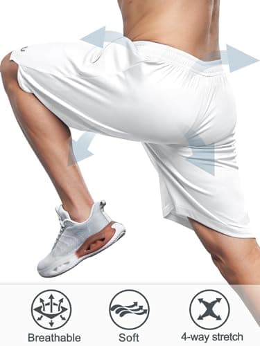 NORTHYARD Men's Athletic Quick Dry Lightweight Basketball Shorts with Zipper Pockets for Running and Gym
| NORTHYARD Me