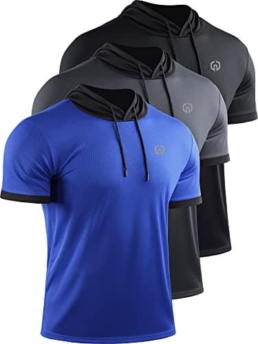NELEUS Men's Dry Fit Performance Athletic Shirt with Hoods for Active Athletes during Gym Workouts
| NELEUS Men's Dry F