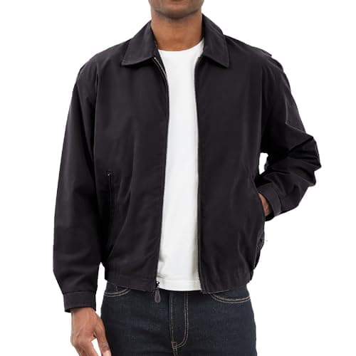 LONDON FOG Men's Auburn Zip-Front Golf Jacket for Regular & Big-Tall Sizes | Premium Waterproof Golf Jacket | Perfect fo