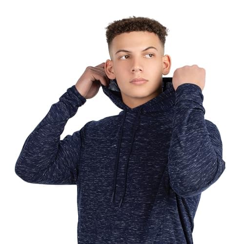 Holloway Men's Warm Monterey Hoodie for Outdoor ActivitiesHeat Retaining Fleece Hoodie, Men's Large, Black, Winter Gear,