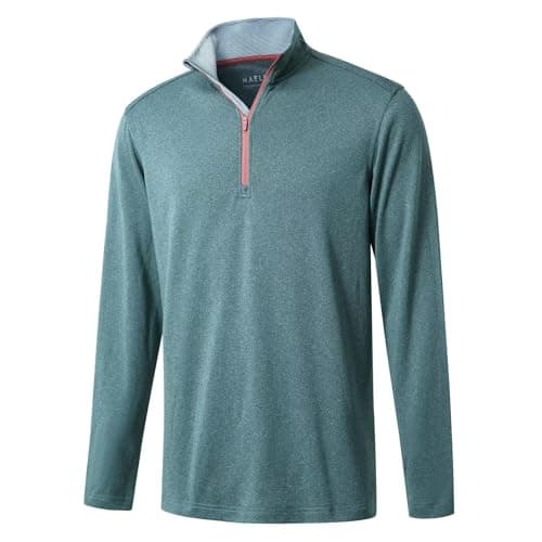 M MAELREG Quarter Zip Golf Pullover Men's Dry Fit Long Sleeve Performance Wicking Sweatshirt forMen