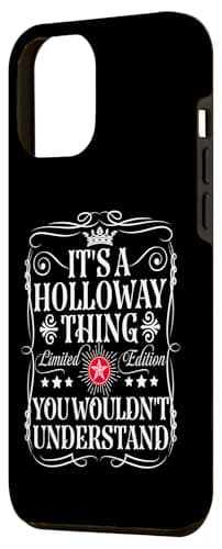 Vintage Holloway Name T-Shirts and Gifts for iPhone 15 Pro Max Case Enthusiasts
