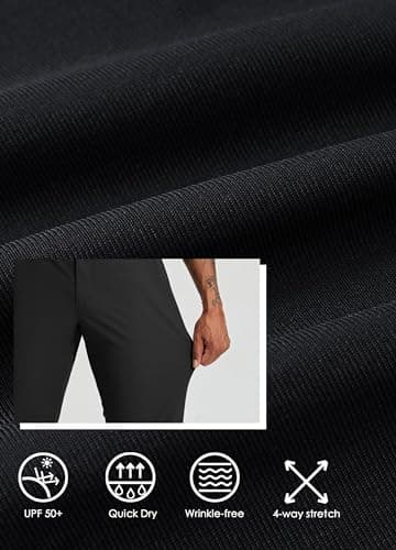 Willit Mens Quick Dry Golf Pants Stretch Slim Fit Casual Work with Pockets
| Willit Mens Quick Dry Golf Pants 30"/32" S