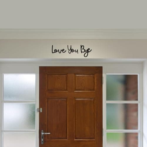 Dripykiaa Love You Bye Wood Sign Boho Decor Express Love and Warm for Your Family Home Wall Art Gift Valentine Decoratio