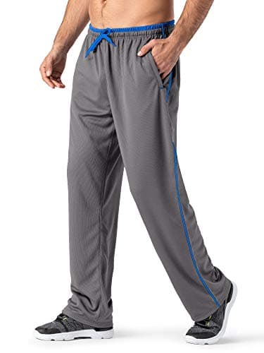 Magnivit Men's Lightweight Sweatpants for Comfortable Athletes with Open Bottom Mesh and Zipper Pockets
| Magnivit Men'