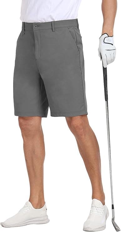 MoFiz Men's Lightweight Hiking Shorts Slim Stretch Golf Shorts Active Waistband