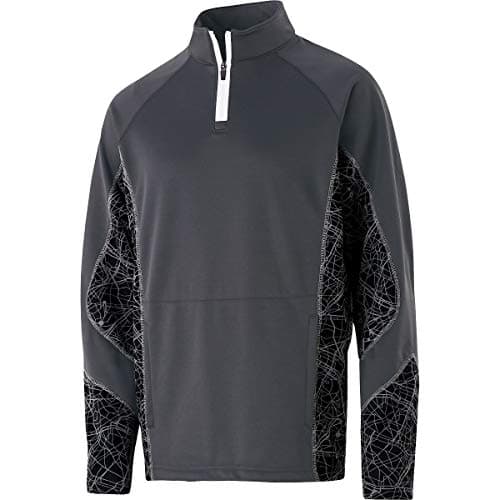 Holloway Men's 222535 Warm Mens Hoodie for Outdoor Winter Adventures Insulation Comfort Fit Fleece Jacket Black Large