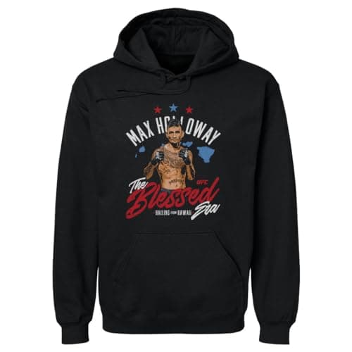 Max Holloway UFC Men's 500 Level Hoodie Sweatshirt - The Blessed Hawaii WHT