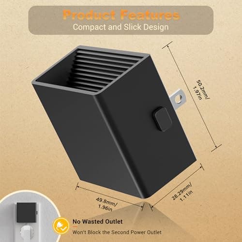 JandCase Automatic Night Lights Plug into Wall for Kids Bathroom Hallway Kitchen Bedroom Decor
| JandCase 2 Pack Modern