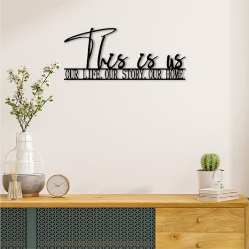 This is us Metal Sign - Hallway Decor - Ideal Gift for Housewarming and Holiday
| This is us Sign 12" x |92" - Metal Wa