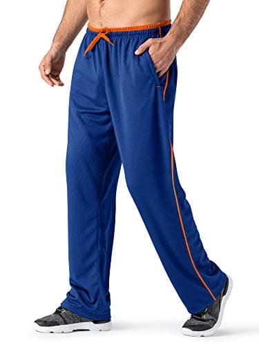 Magnivit Men's Lightweight Sweatpants for Comfortable Athletes with Open Bottom Mesh and Zipper Pockets
| Magnivit Men'