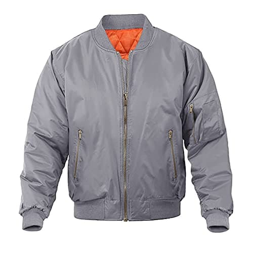 Magnivit Men's Warm Bomber Jacket for Casual Fall Winter and Military Style Outwear
| Magnivit Men's Stylish Bomber Jac