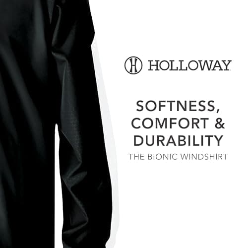 Holloway Men's Bionic Pullover Windshirt + Warm + Outdoor Enthusiast + Winter Hiking + Breathable Technology + Lightweig